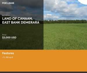 Land for rent in East Bank Demerara, Guyana