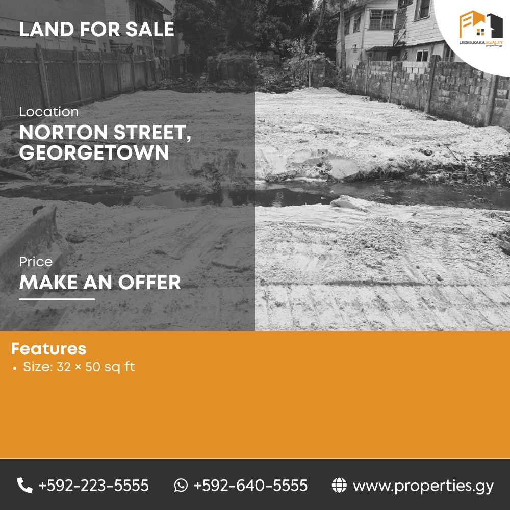 Land for Sale, Demerara Realty