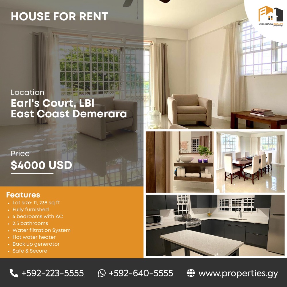 Earl's Court LBI , East Coast Demerara Demerara Realty