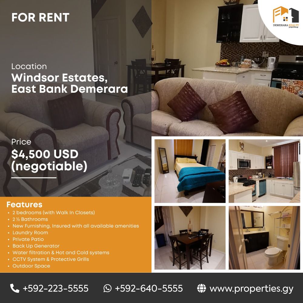 Windsor Estates 2 bedroom Property Demerara Realty