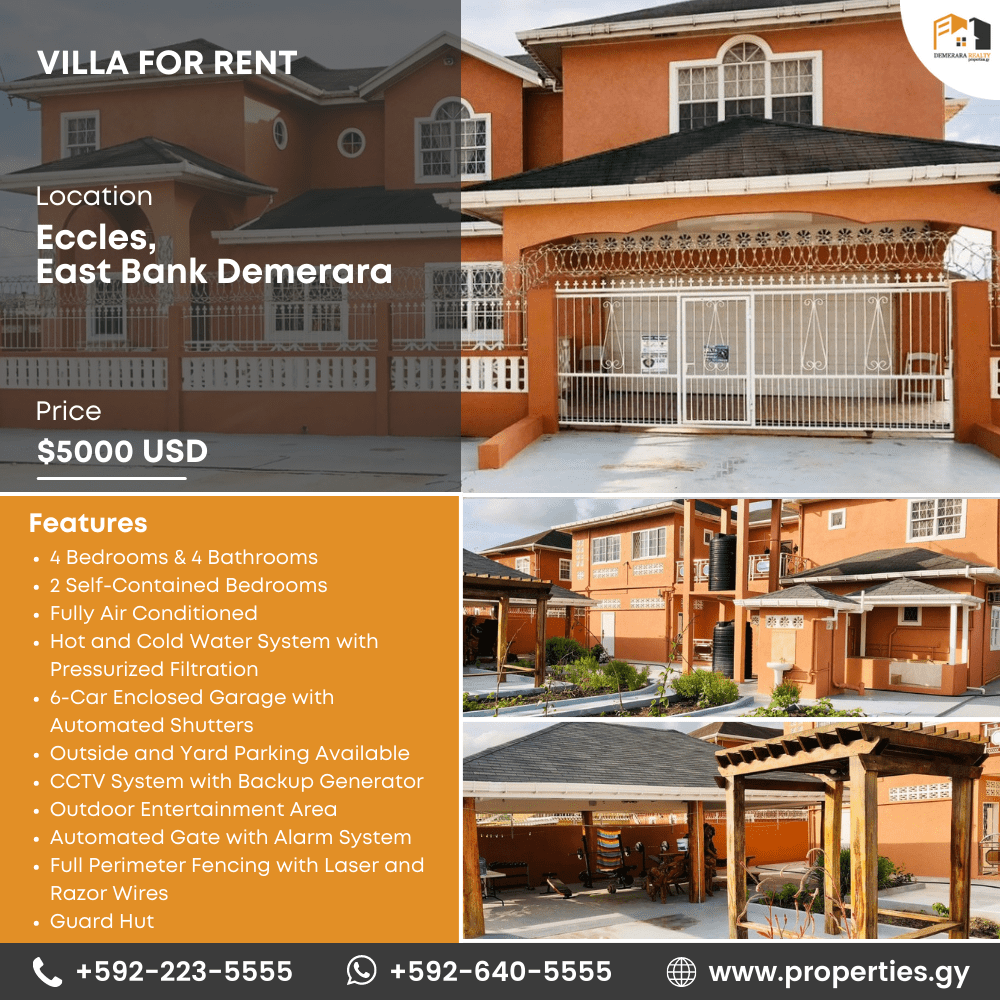 Real Estate Guyana Properties for Sale and Rent Demerara Realty