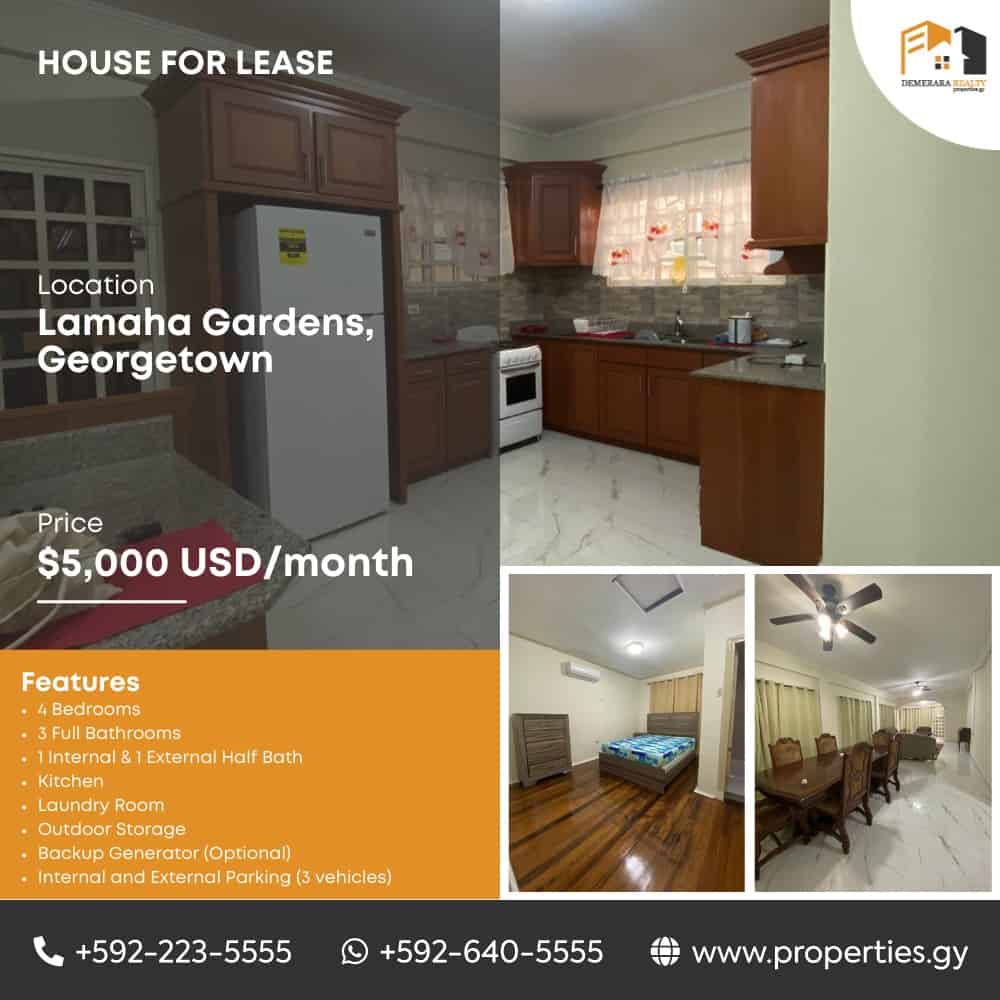 Real Estate Guyana Properties for Sale and Rent Demerara Realty