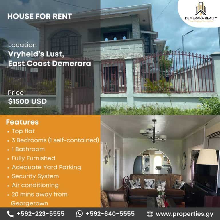 Real Estate Guyana Properties for Sale and Rent Demerara Realty