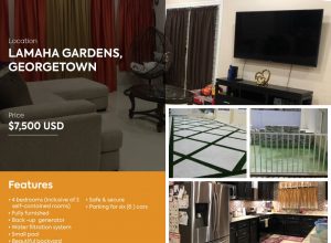 Home for rent in Lamaha Gardens, Georgetown
